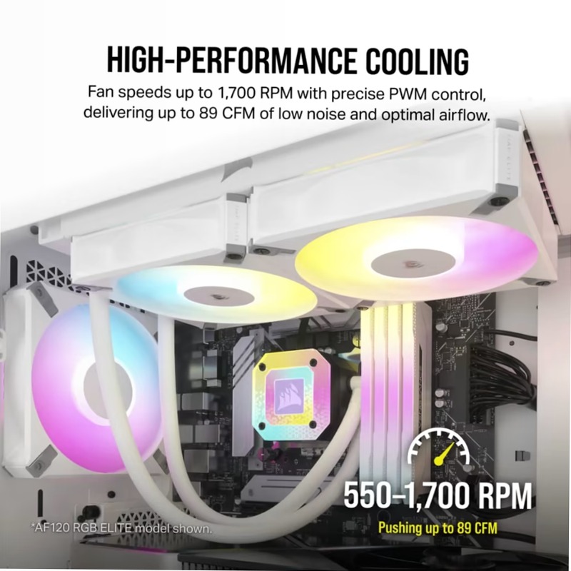 Ventola PWM CORSAIR iCUE AF140 RGB ELITE 140mm