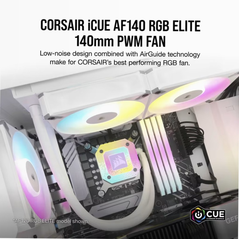 Ventola PWM CORSAIR iCUE AF140 RGB ELITE 140mm