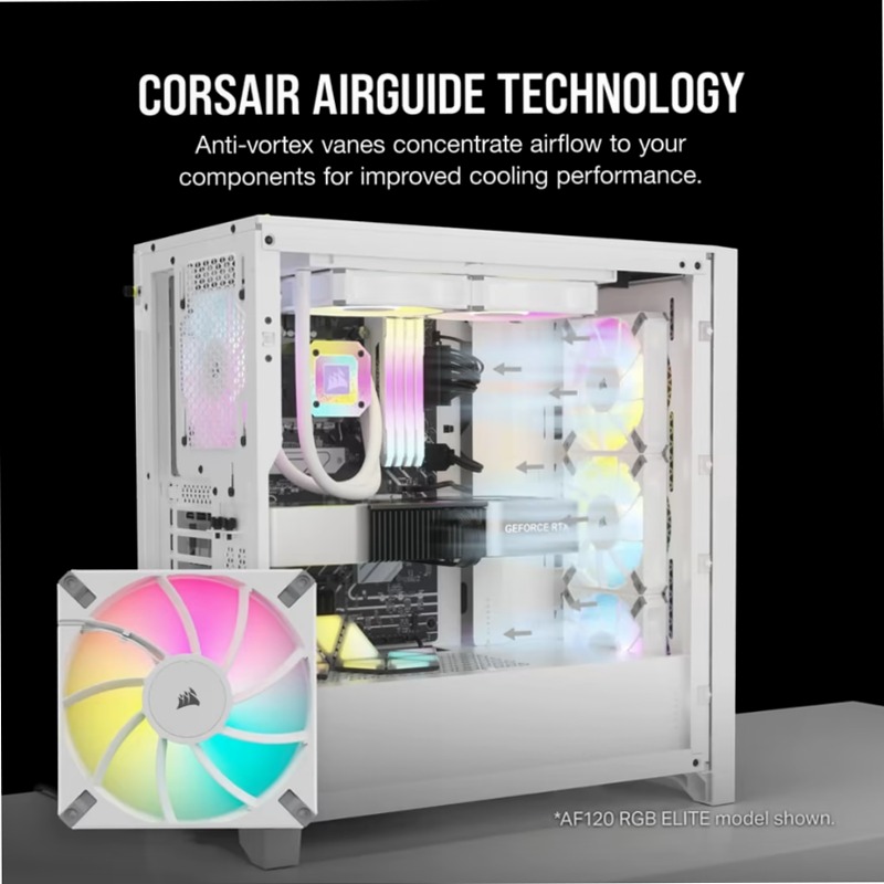 Ventola PWM CORSAIR iCUE AF140 RGB ELITE 140mm