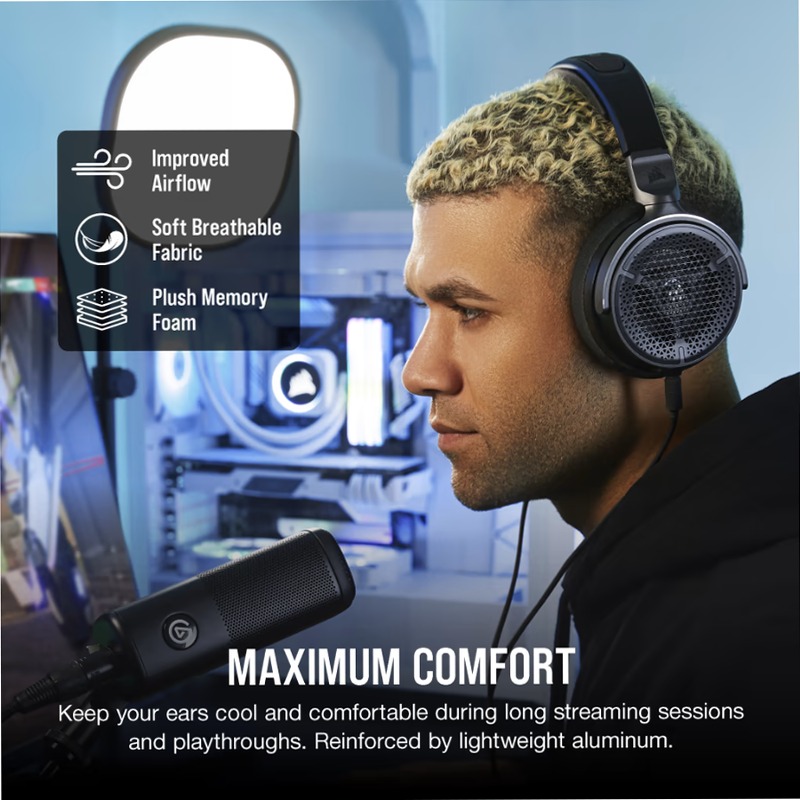 Cuffia Gaming/VStreaming VIRTUOSO PRO Open-Back - Carbon