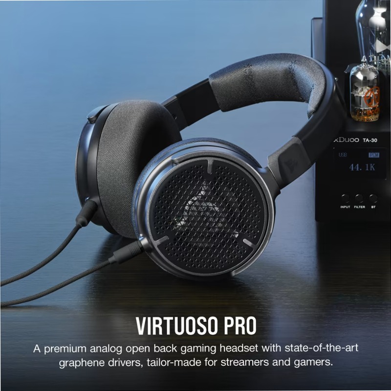 Cuffia Gaming/VStreaming VIRTUOSO PRO Open-Back - Carbon