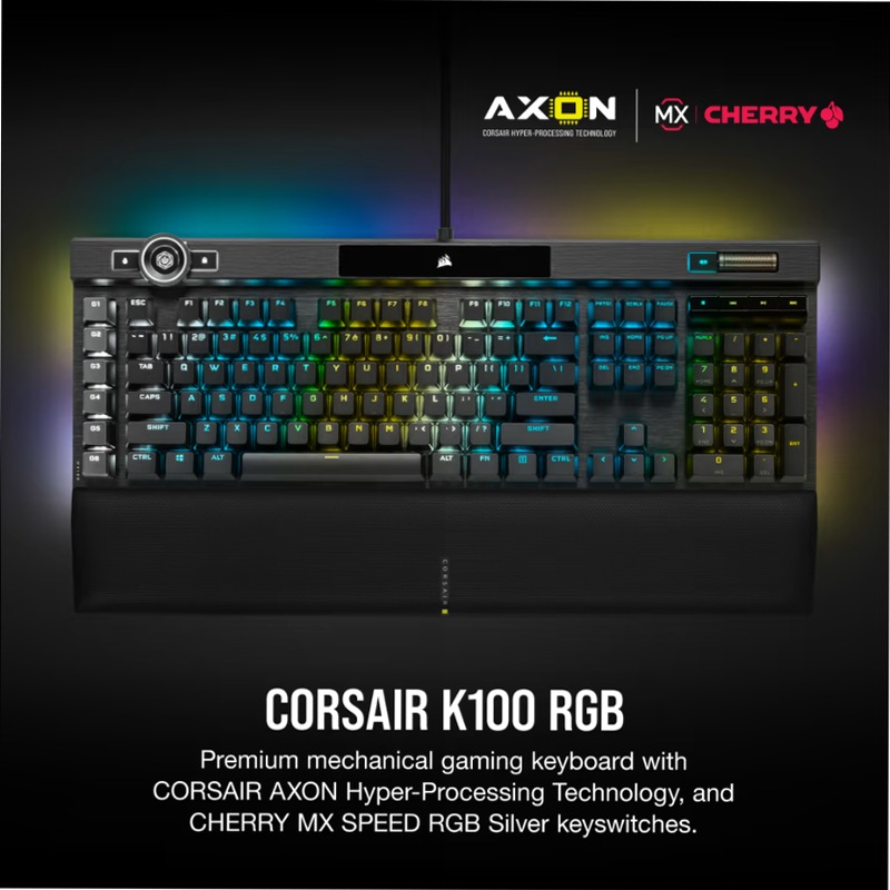 Tastiera Gaming K100 RGB - Cherry MX Speed