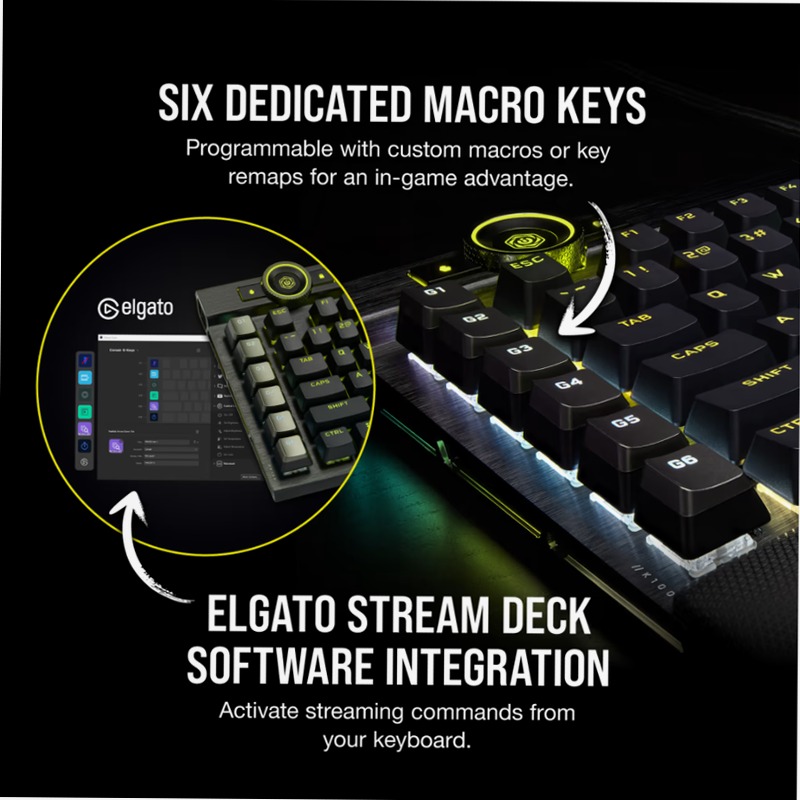 Tastiera Gaming K100 RGB - Cherry MX Speed