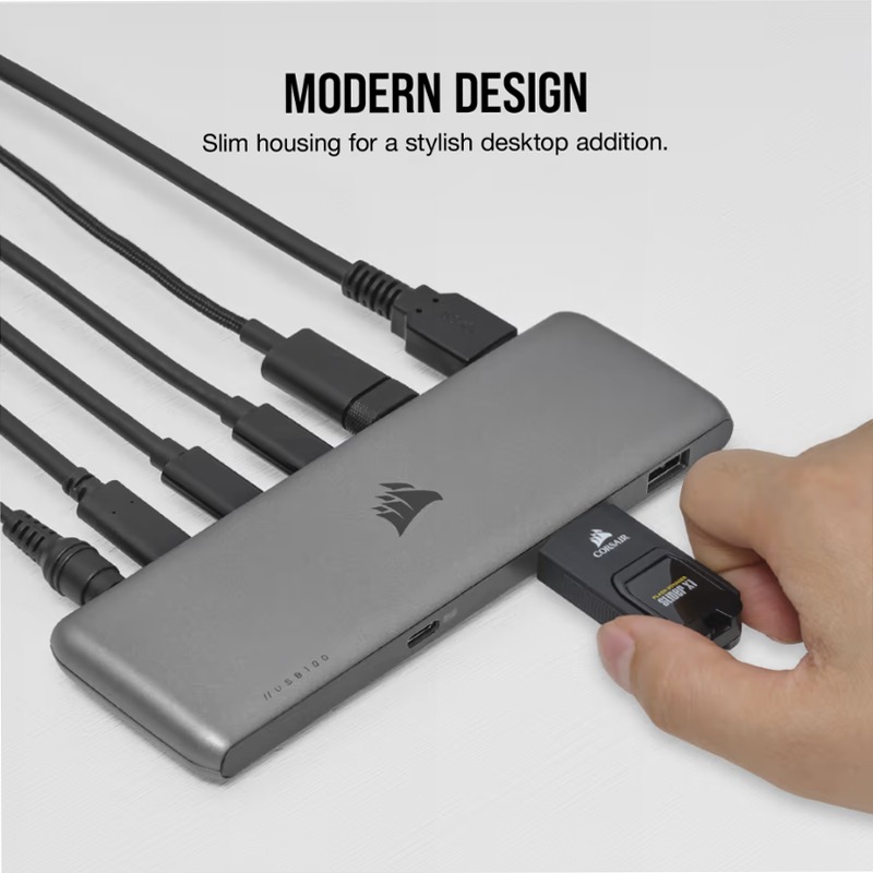 USB100 7-Port USB-C/USB-A Expansion Hub (EU)
