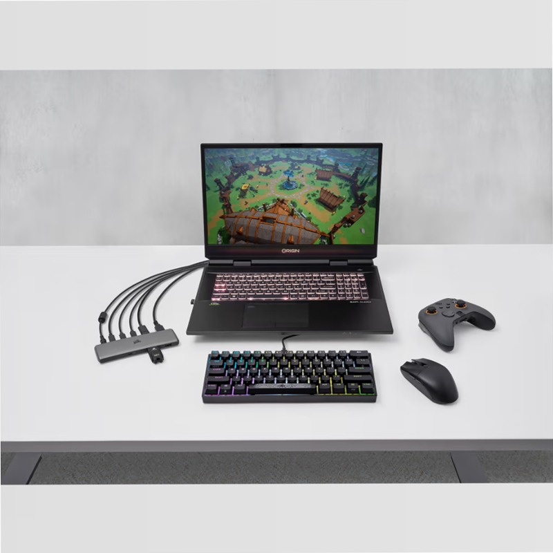 USB100 7-Port USB-C/USB-A Expansion Hub (EU)