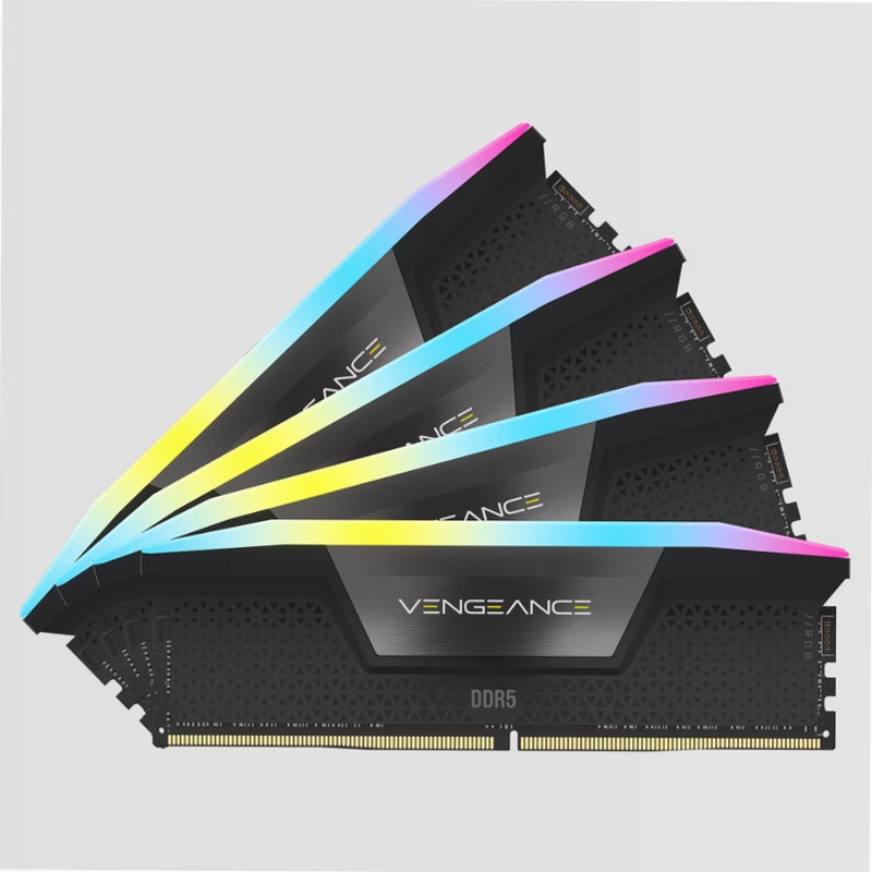 VENGEANCE® RGB 96GB (4x24GB) DDR5 DRAM 6400MT/s