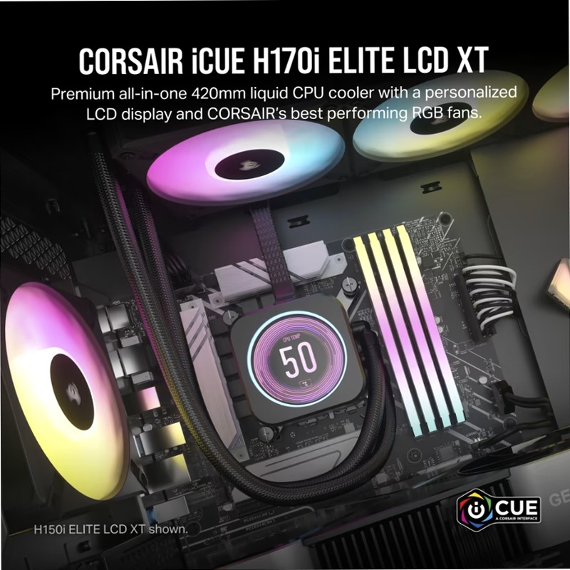 Dissipatore a Liquido iCUE H170i ELITE LCD XT