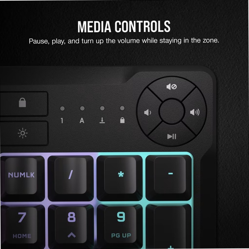 Tastiera da gioco K55 CORE RGB — Nero (IT)