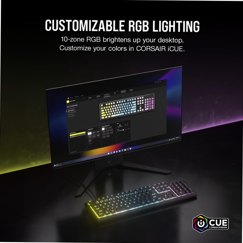 Tastiera da gioco K55 CORE RGB — Nero (IT)