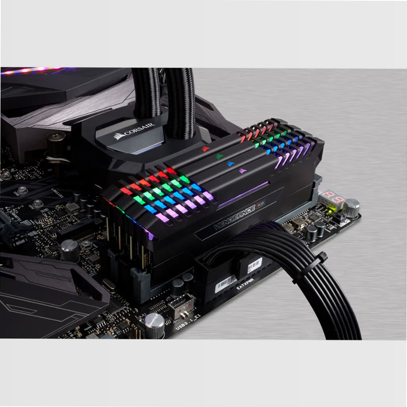 VENGEANCE® RGB 16GB (2 x 8GB) DDR4 DRAM 3000MHz C15