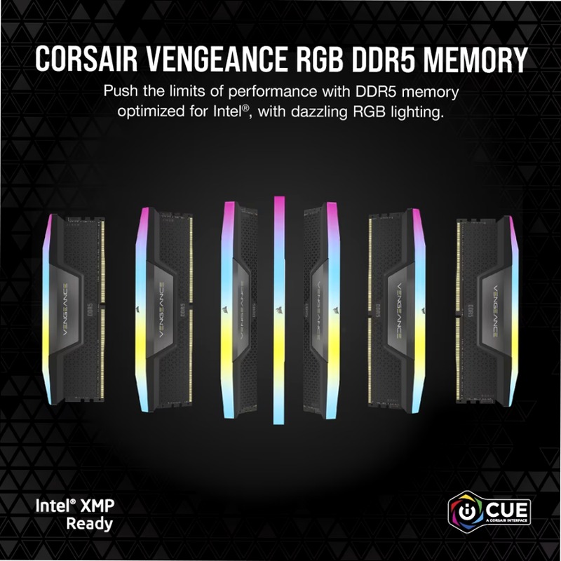 VENGEANCE® RGB 32GB (2x16GB) DDR5 DRAM 6000MT/s