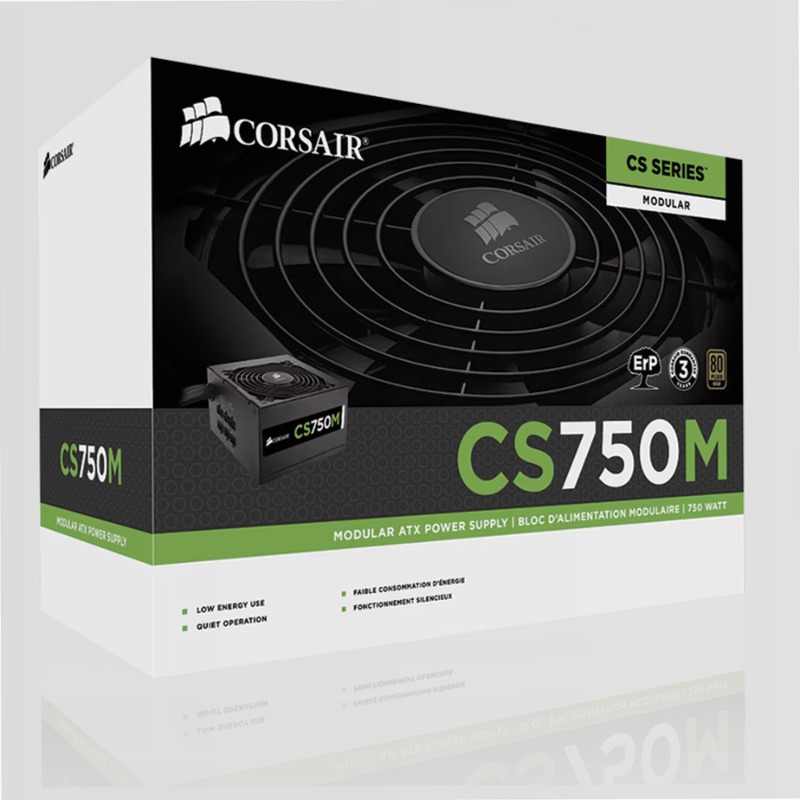 CS750M - Unità di alimentazione modulare certificata 80 PLUS® Gold Semi modulare