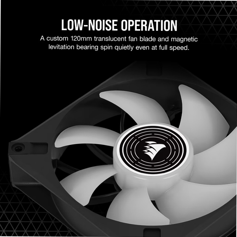 Ventola PWM a Levitazione Magnetica ML120 LED ELITE White Premium da 120mm