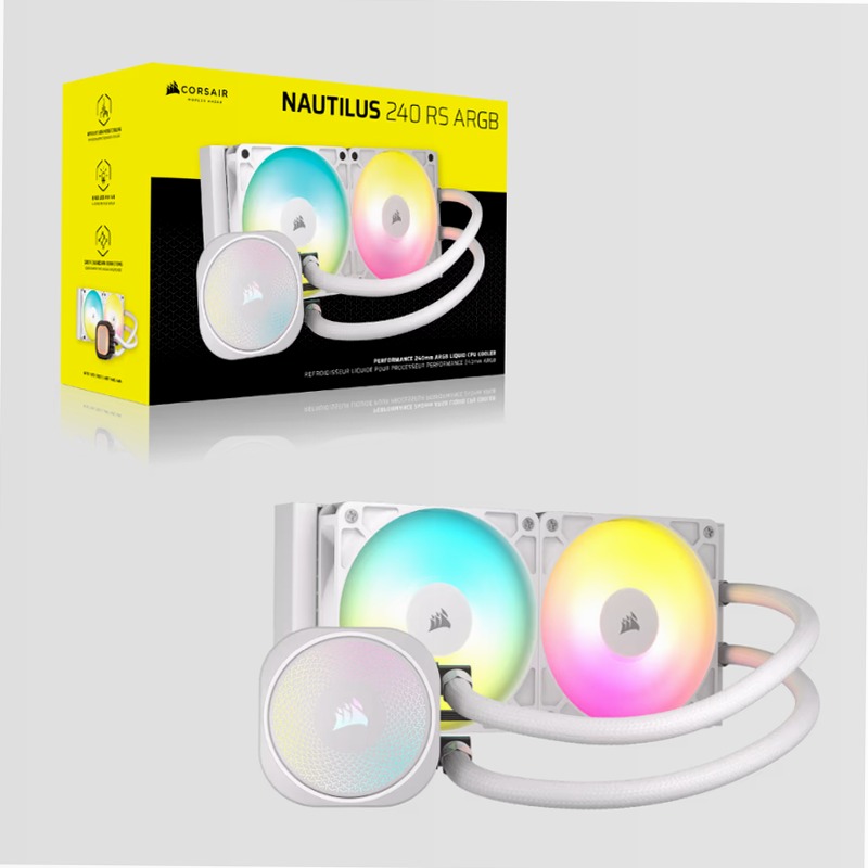 Dissipatore a Liquido NAUTILUS 240 RS ARGB - Bianco