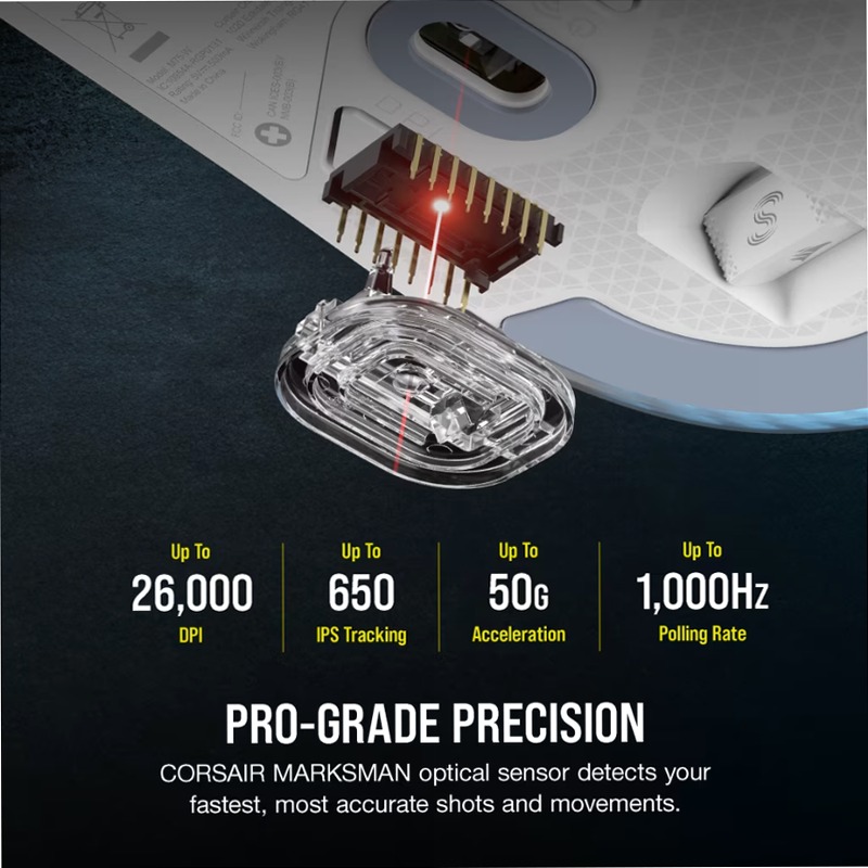 Mouse gaming RGB ultraleggero M75 WIRELESS