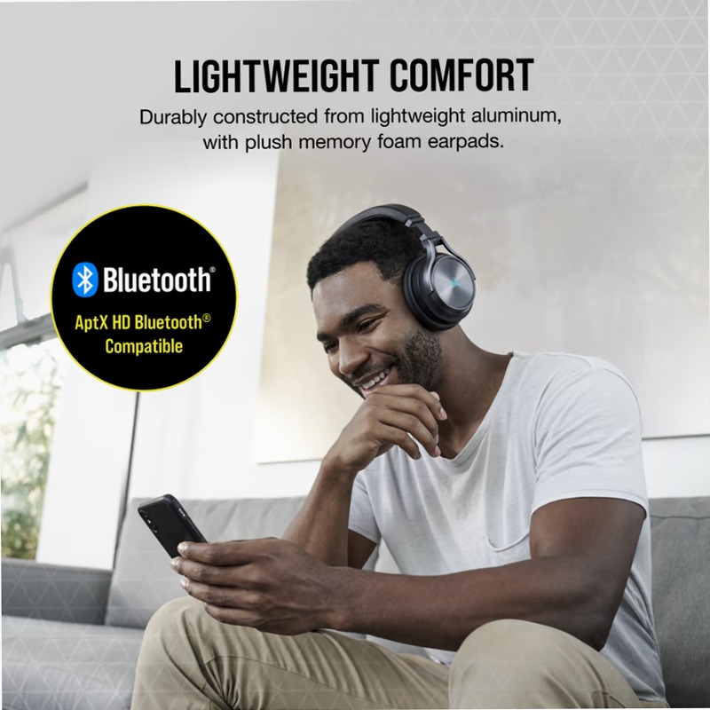 Cuffia gaming con microfono ad alta fedeltà VIRTUOSO RGB WIRELESS XT, ardesia
