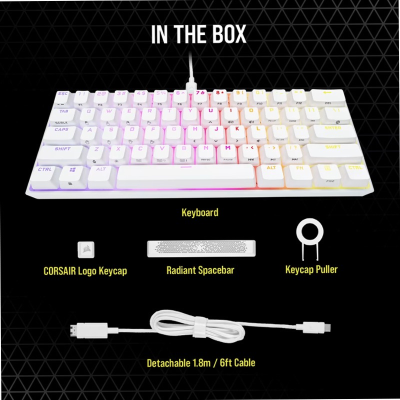 Tastiera Gaming Meccanica 60% K65 RGB MINI - Cherry MX SPEED