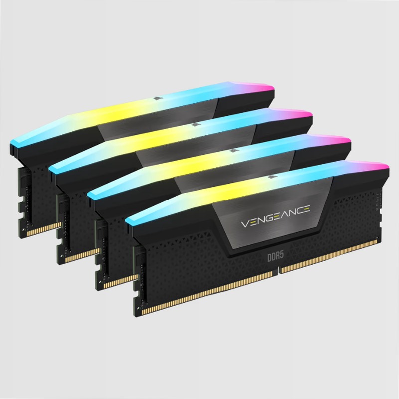 VENGEANCE® RGB 96GB (4x24GB) DDR5 DRAM 6400MT/s