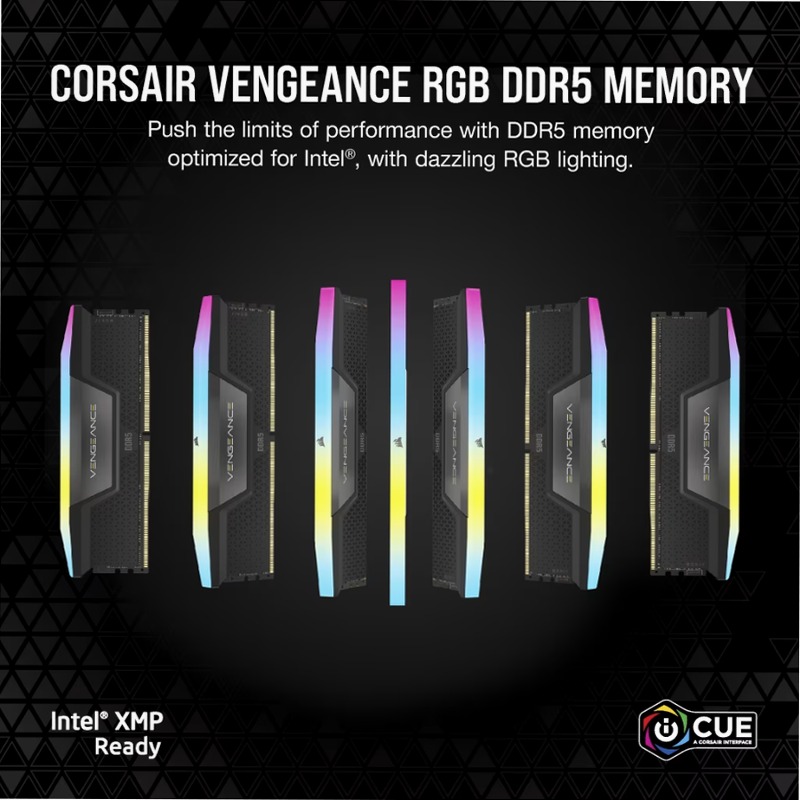 VENGEANCE® RGB 48GB (2x24GB) DDR5 DRAM 8200MT/s
