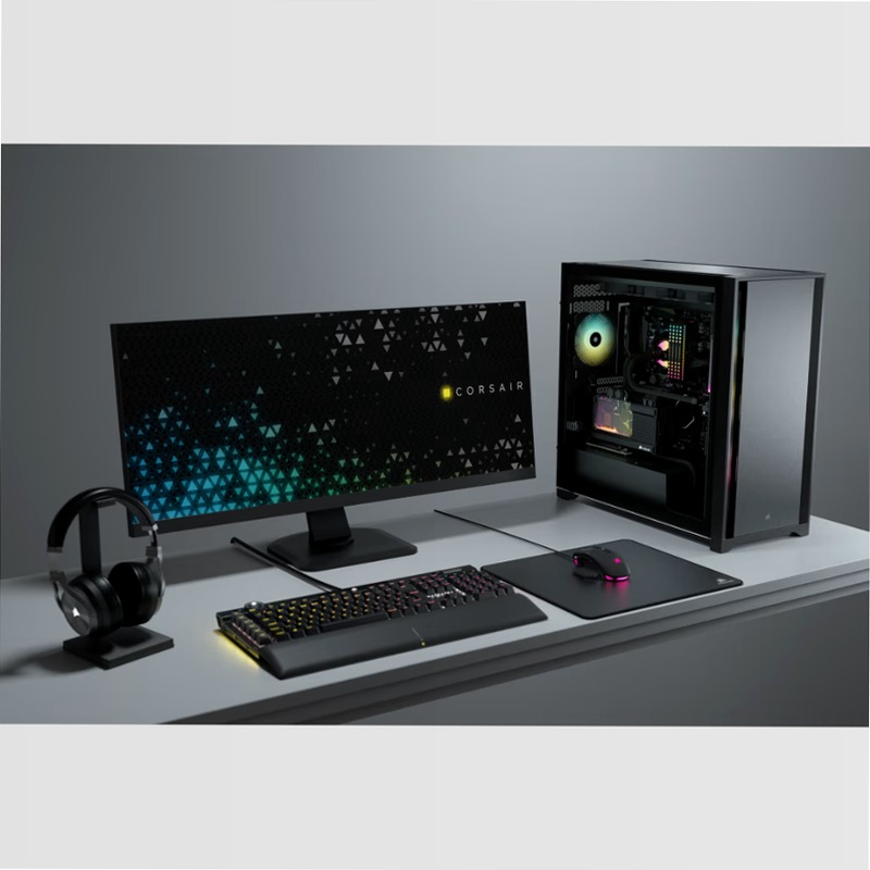 Case PC ATX mid-tower in vetro temperato 5000D nero