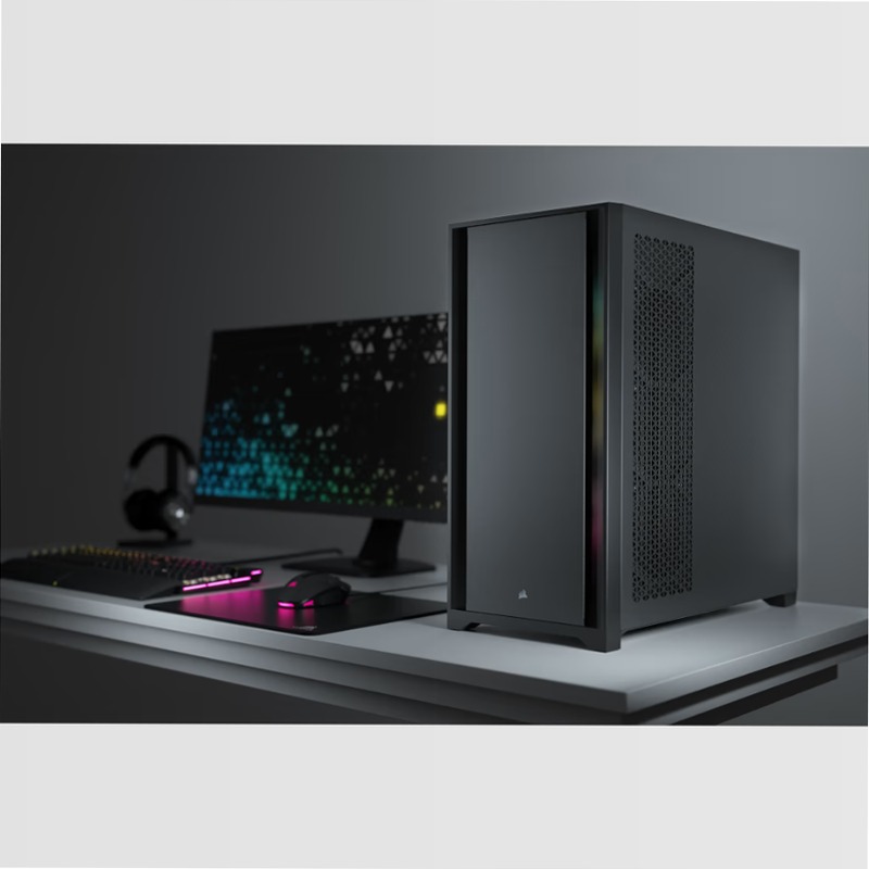 Case PC ATX mid-tower in vetro temperato 5000D nero
