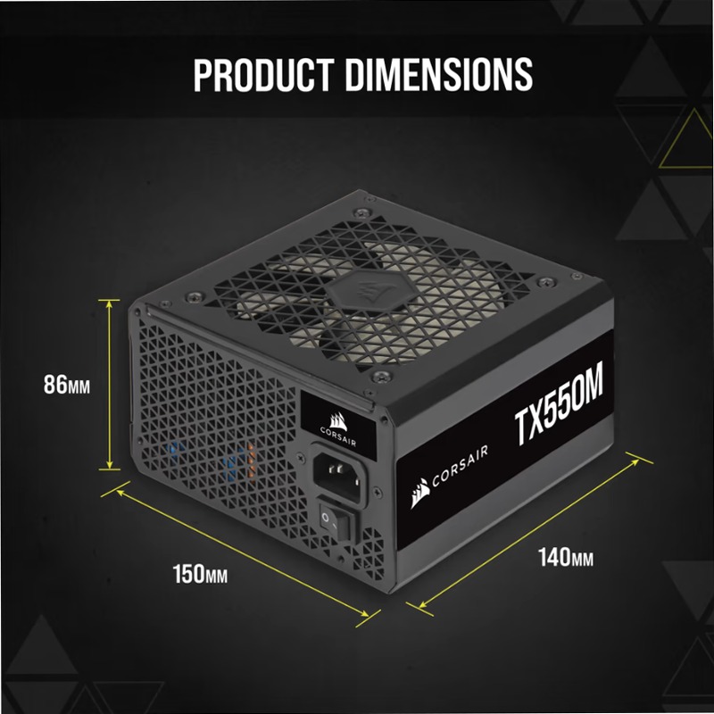 Alimentatore TX550M - Corsoir 80 Plus Gold ATX