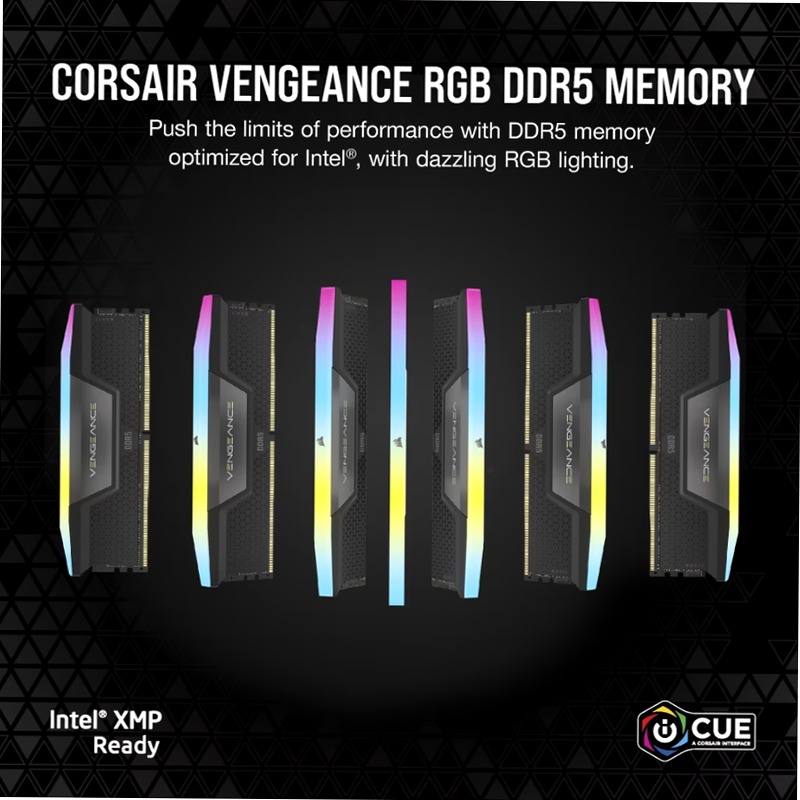 VENGEANCE® RGB 48GB (2x24GB) DDR5 DRAM 7800MT/s