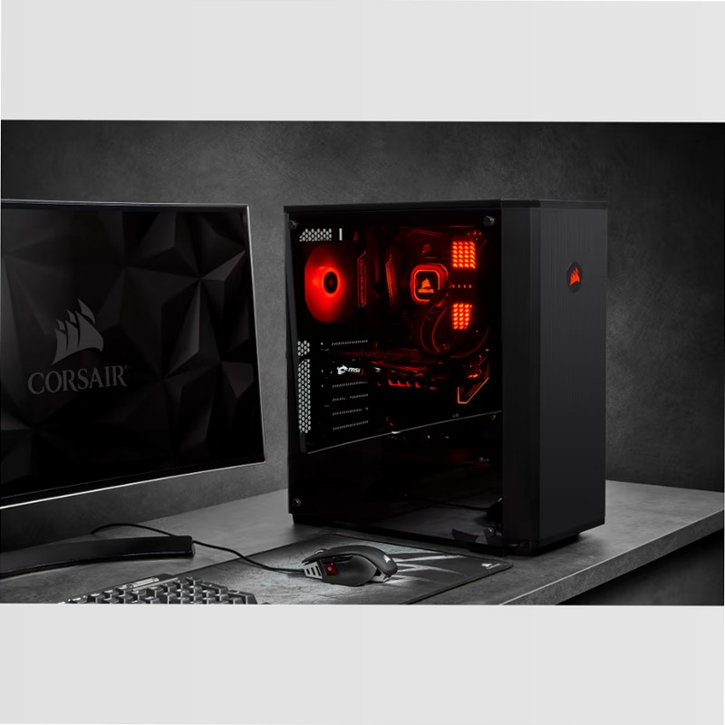 Case gaming mid-tower ATX Carbide Series 175R RGB con vetro temperato, nero