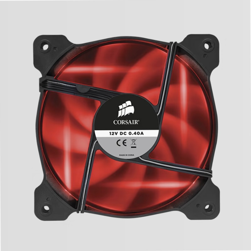 Ventola Air Series™ AF120 con LED Rosso Quiet Edition