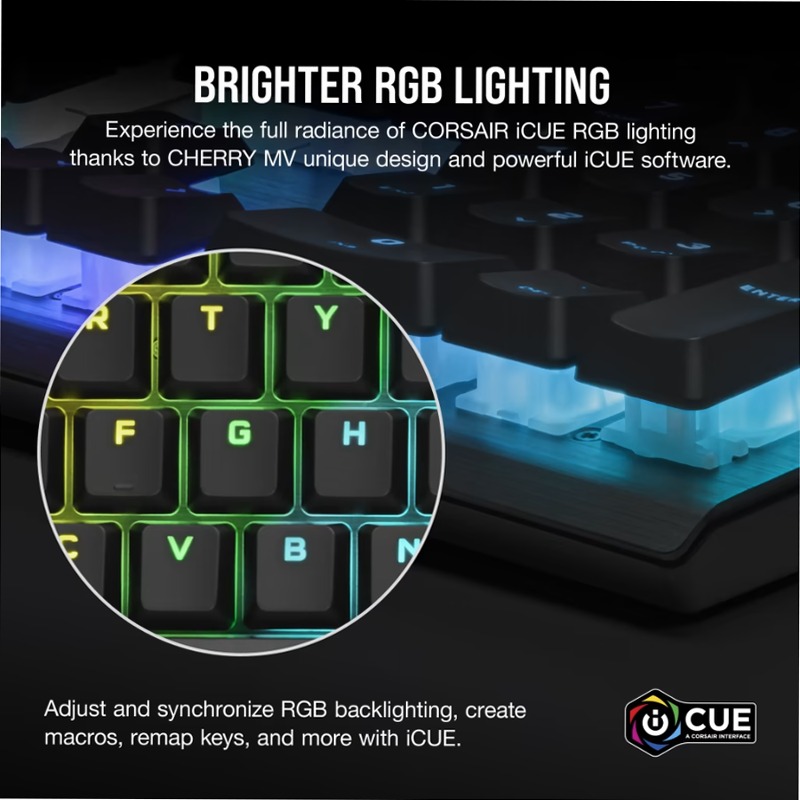 Tastiera Gaming K60 RGB PRO - Switch Meccanici Cherry MV Alluminio IT