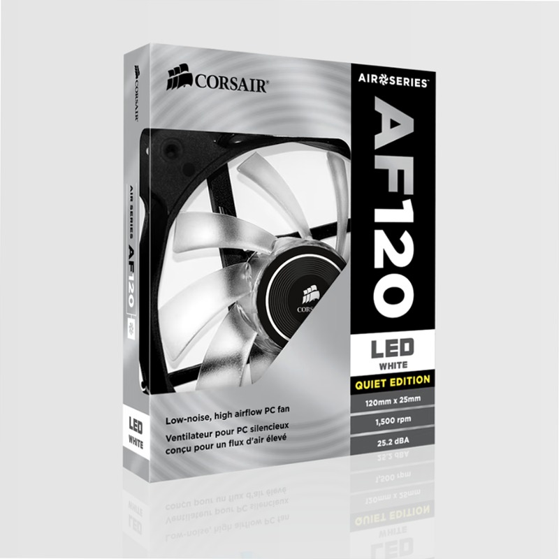 Ventola Air Series™ AF120 con LED Bianco Quiet Edition