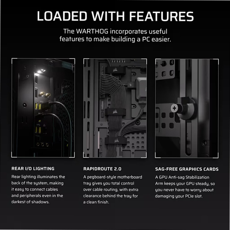 Case per PC Mid-Tower WARTHOG RS Airflow - Nero