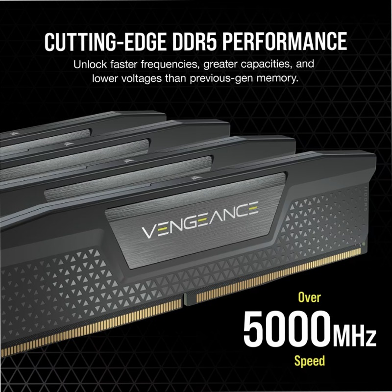 VENGEANCE® 32GB (2x16GB) DDR5 DRAM Up To 6400MT/s CL36