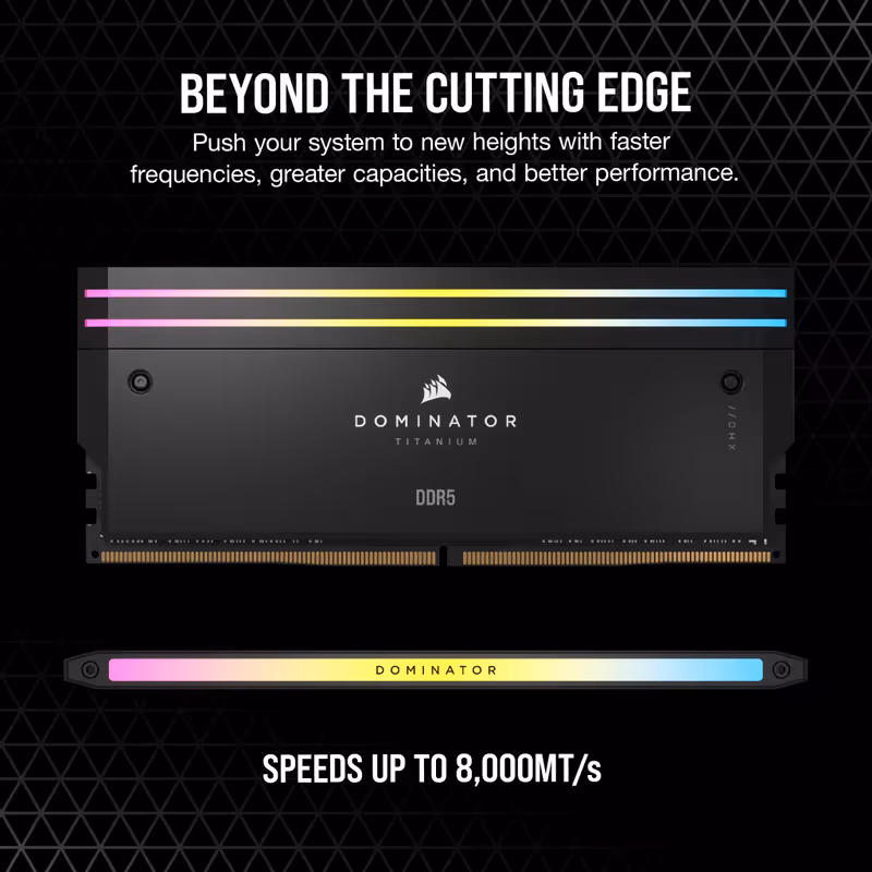 CORSAIR DOMINATOR TITANIUM RGB 96GB DDR5 DRAM
