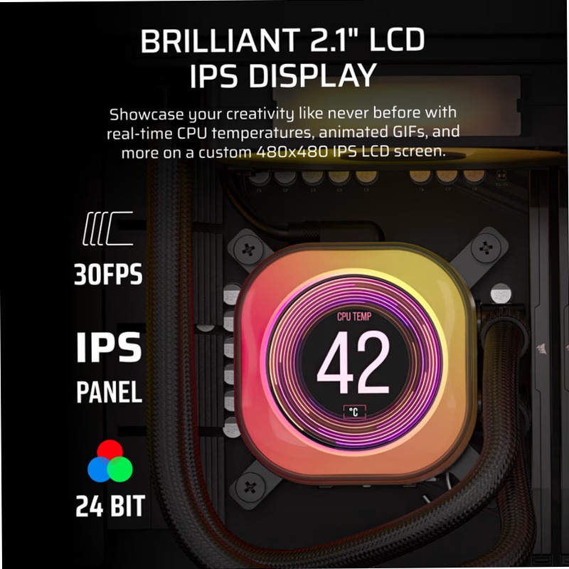 Dissipatore a Liquido iCUE LINK TITAN 360 RX LCD 359mm 3