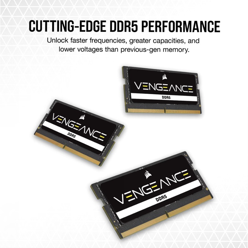 VENGEANCE DDR5 SODIMM 16GB (2x8GB) DDR5 4800MT/s (PC5-38400) CL40 1.1V