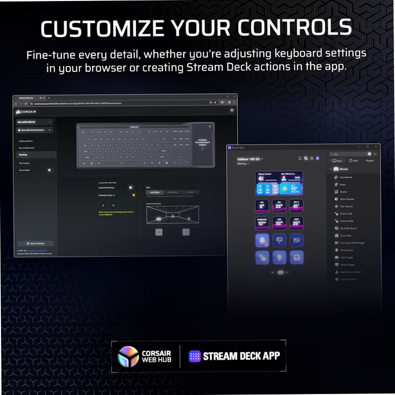 Tastiera GALLEON 100 SD con Stream Deck Meccanica