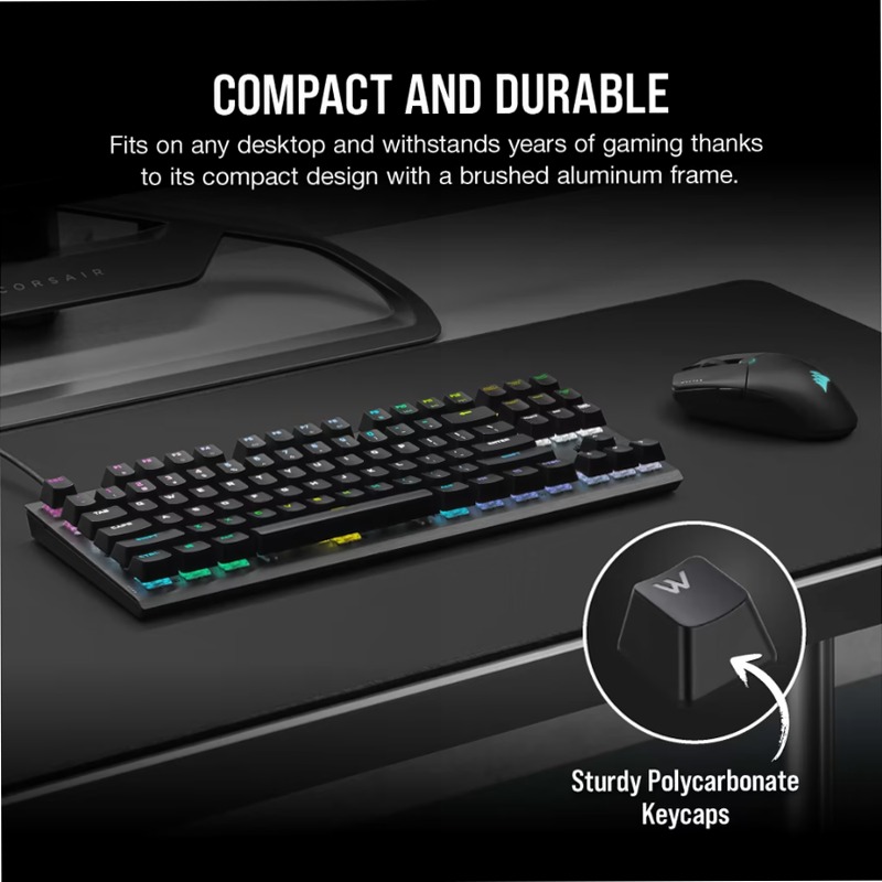 Tastiera Gaming K60 PRO TKL RGB - Switch CORSAIR OPX