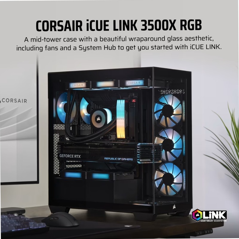 Case mid-tower iCUE LINK 3500X RGB 3
