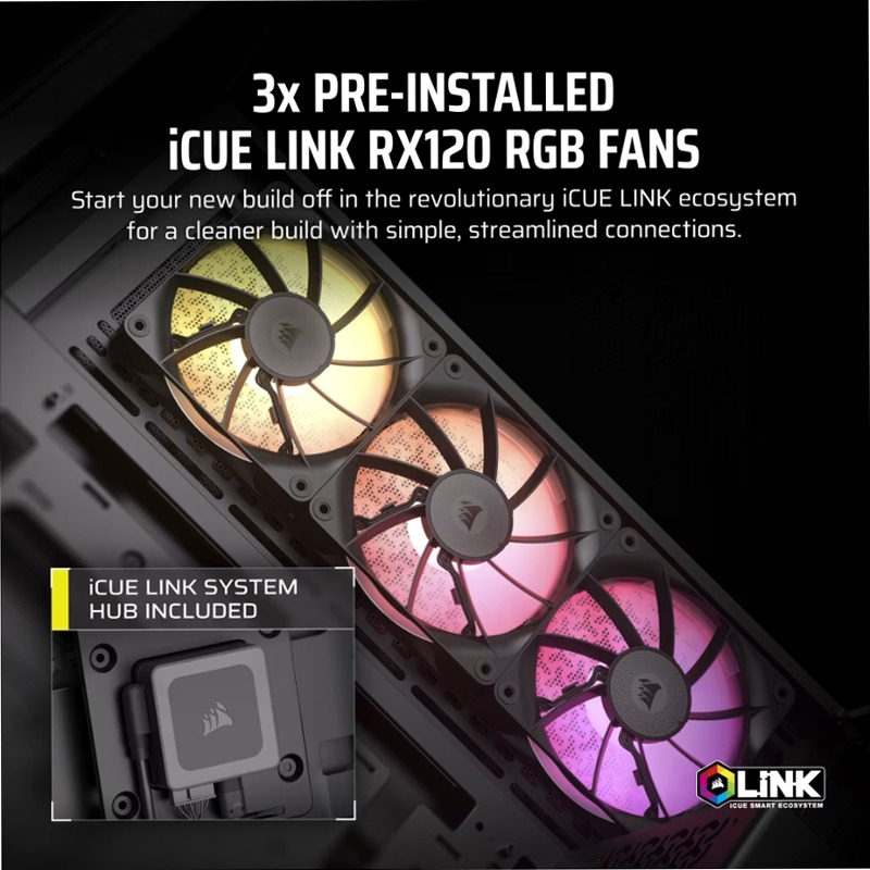 Case mid-tower iCUE LINK 3500X RGB 3