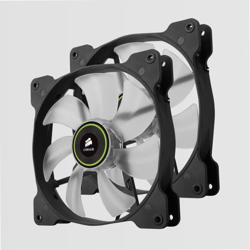 Air Series™ SP140 LED Green High Static Pressure Fan Twin Pack