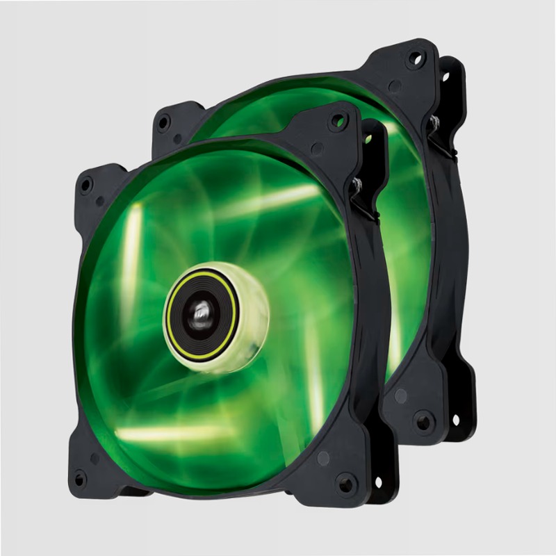 Air Series™ SP140 LED Green High Static Pressure Fan Twin Pack