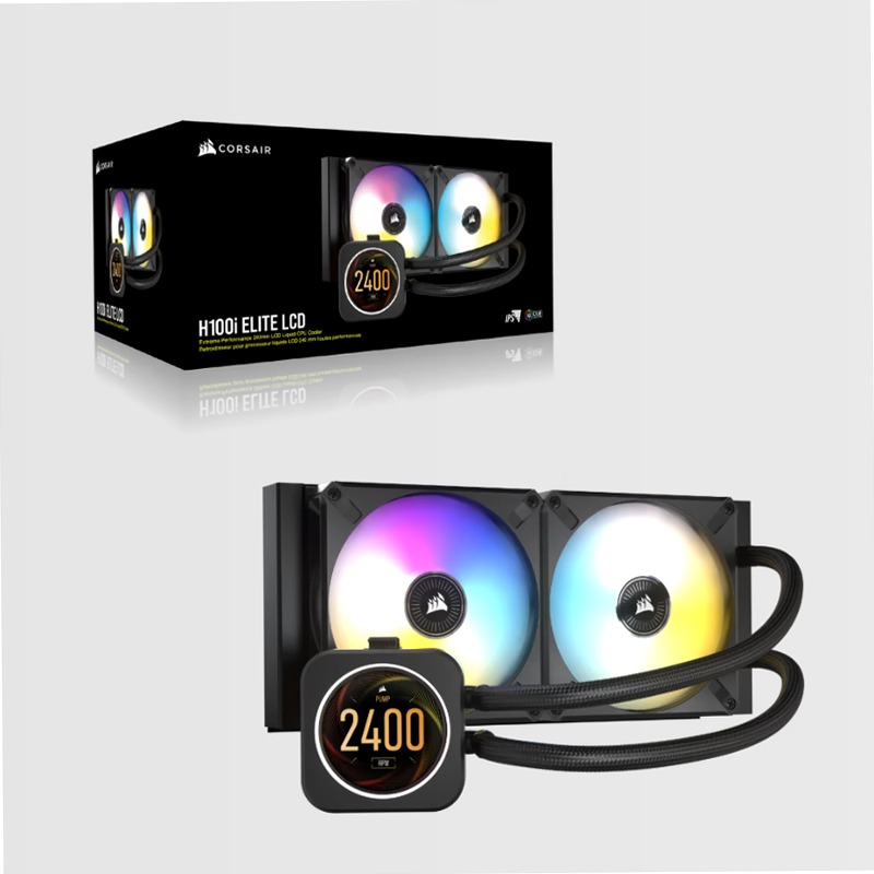 Cooler iCUE H100i ELITE con Display LCD
