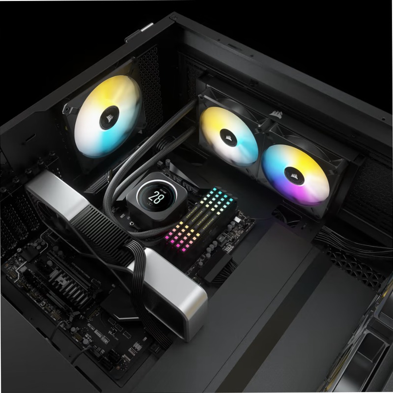 Cooler iCUE H100i ELITE con Display LCD