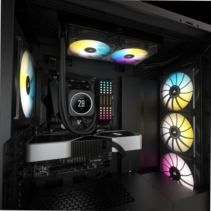 Cooler iCUE H100i ELITE con Display LCD