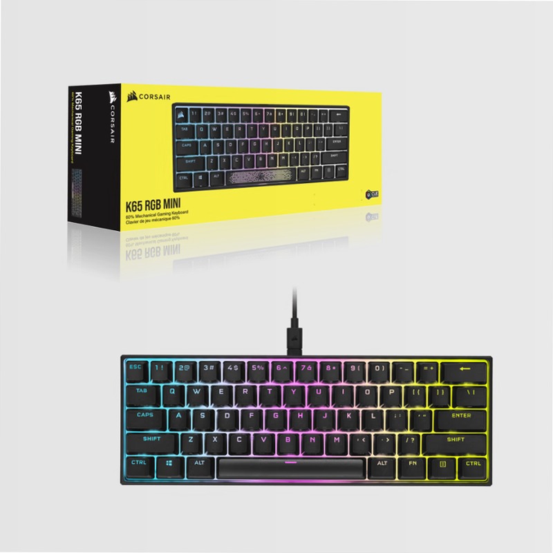Tastiera Gaming Meccanica 60% K65 RGB MINI - Cherry MX Red