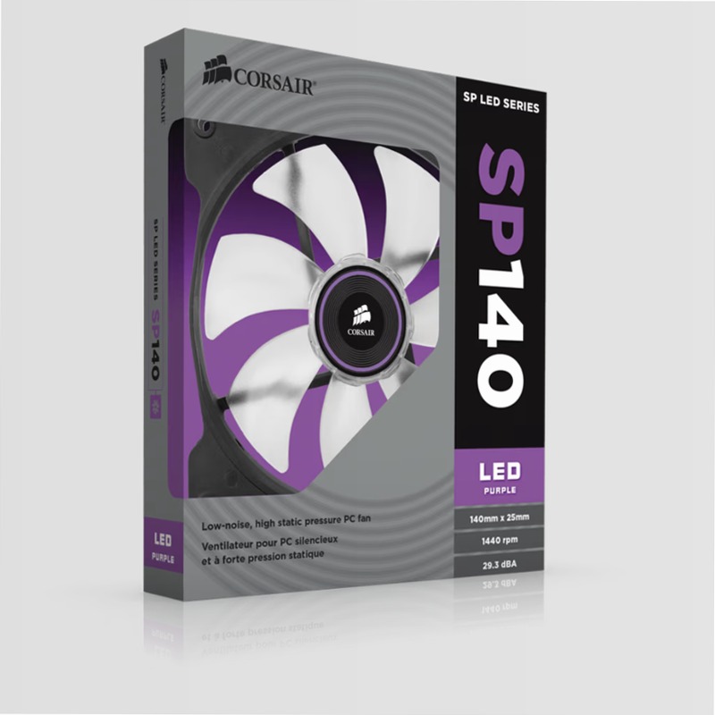 CORSAIR Air Series™ SP140 LED Purple High Static Pressure Fan