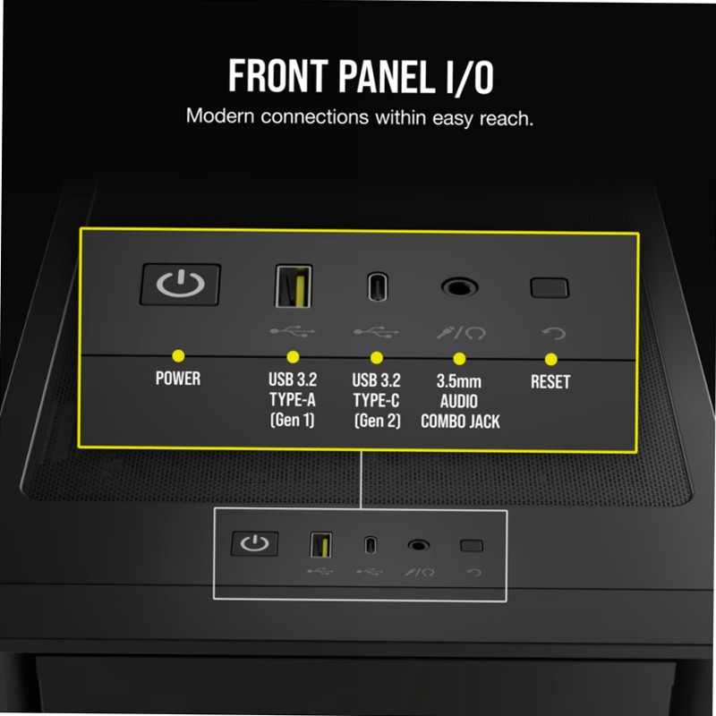 iCUE 4000D RGB AIRFLOW Mid-Tower Case - Alta Celerità