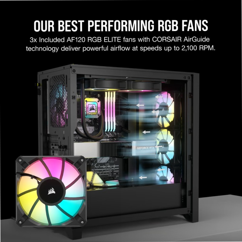 iCUE 4000D RGB AIRFLOW Mid-Tower Case - Alta Celerità
