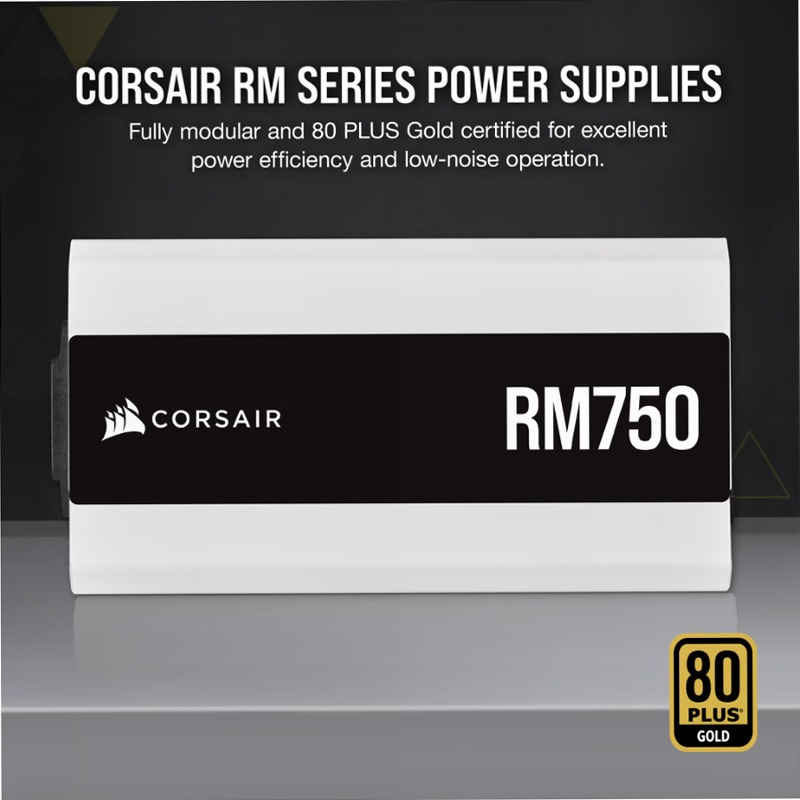 Alimentatore ATX RM White Series interamente modulare RM750 80 Plus Gold